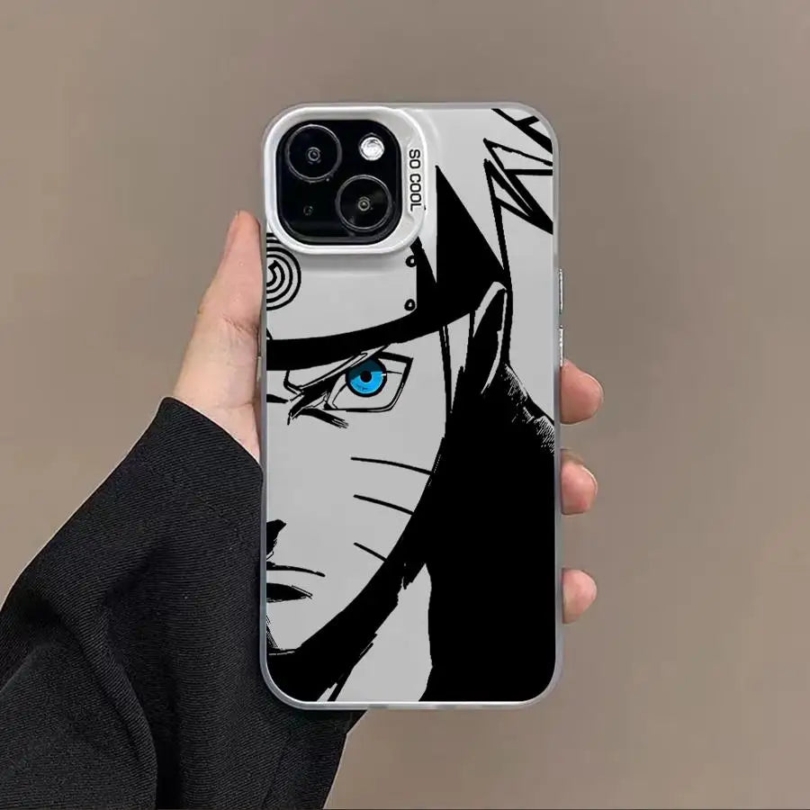 Naruto Blue Eye Portrait Case for iPhone - Black finish