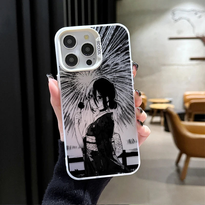 Reze Full-Body Radiant Lines Case for iPhone - Silver White finish