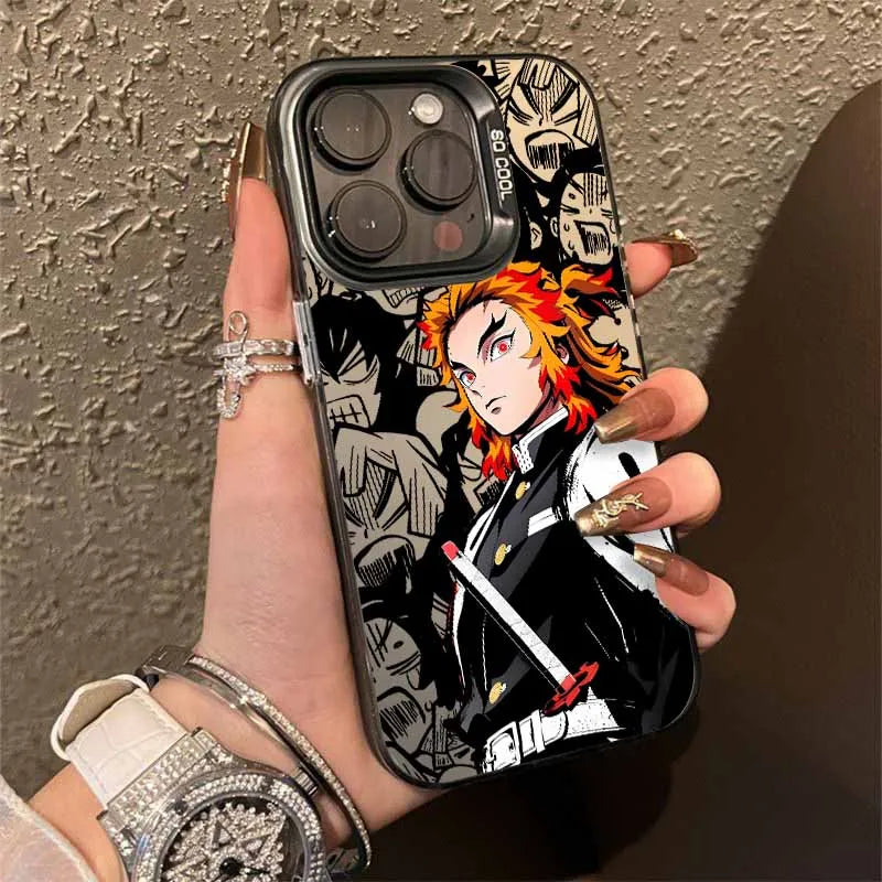 Kyojuro Rengoku Standing Portrait Case for iPhone - Smoke Gray finish