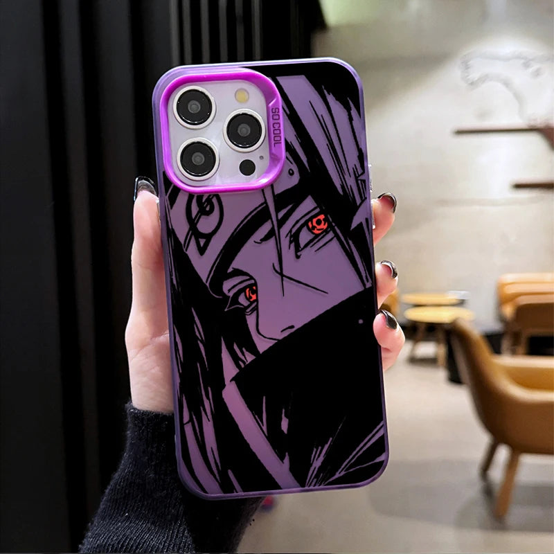 Itachi Sharingan Shadow Case for iPhone - Purple finish