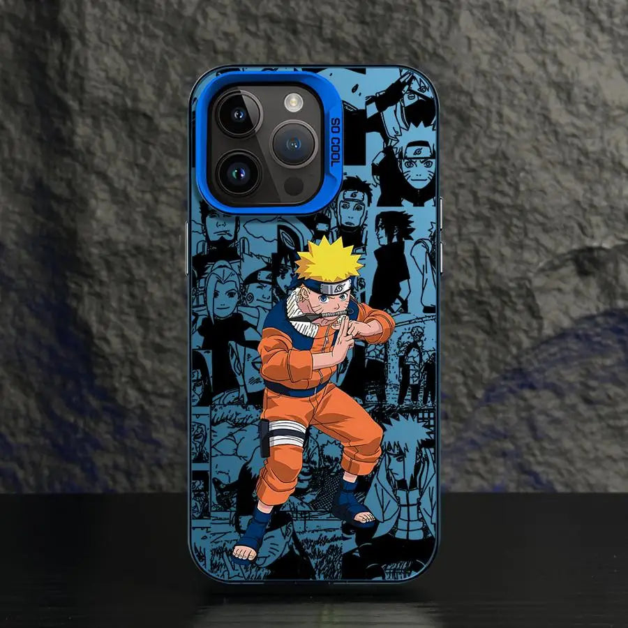 Naruto Manga Collage Case for iPhone - Blue