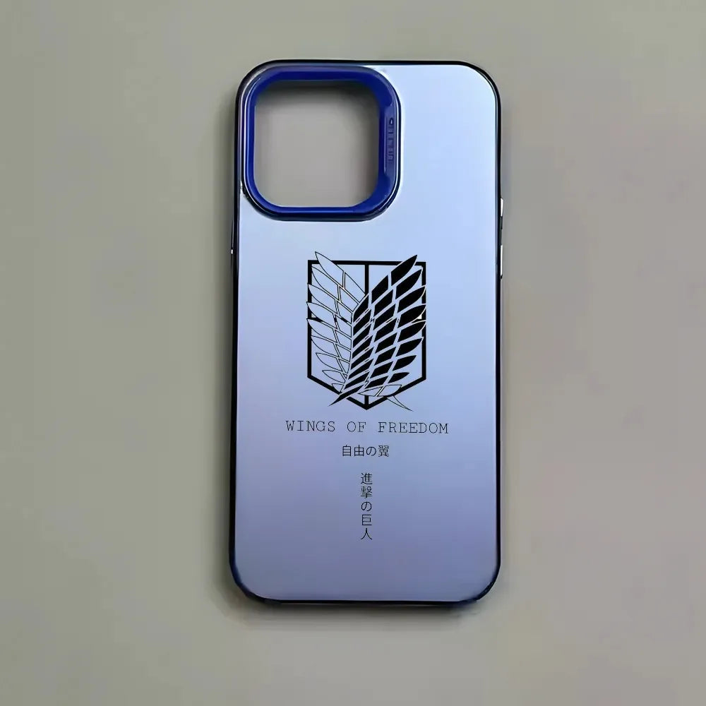Survey Corps Matte Series Case for iPhone - Design 2 - Blue