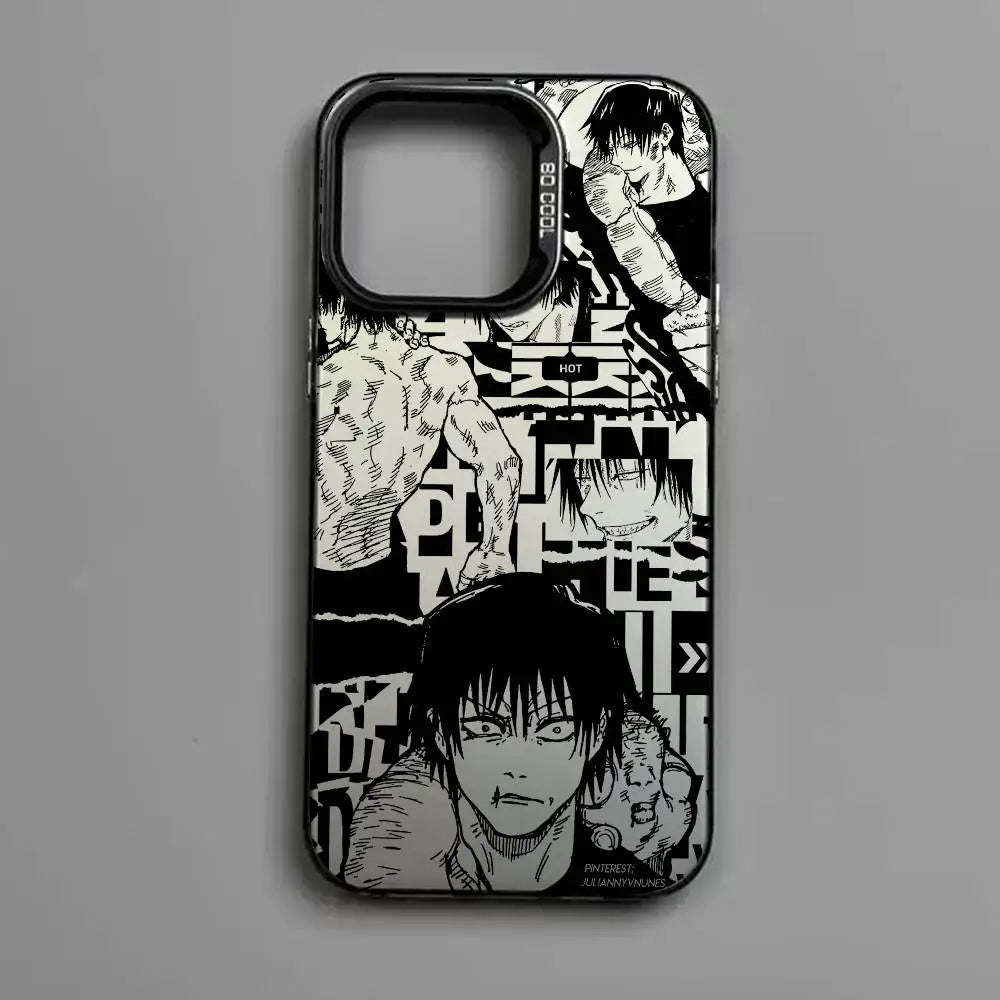 Toji Manga Collage Case for iPhone - Black finish