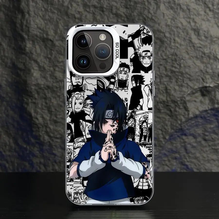 Sasuke Manga Collage Case for iPhone - White