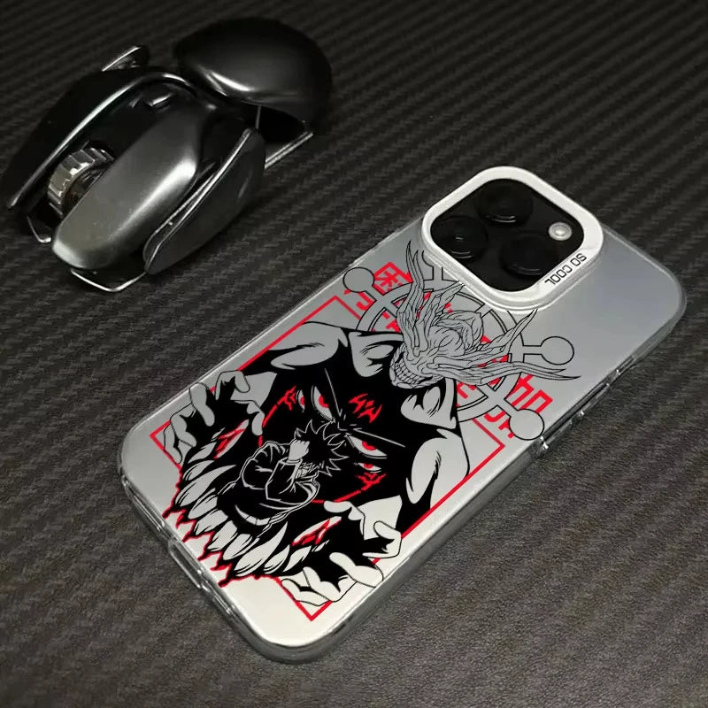 Megumi Mahoraga Summoning Case for iPhone - Silver finish
