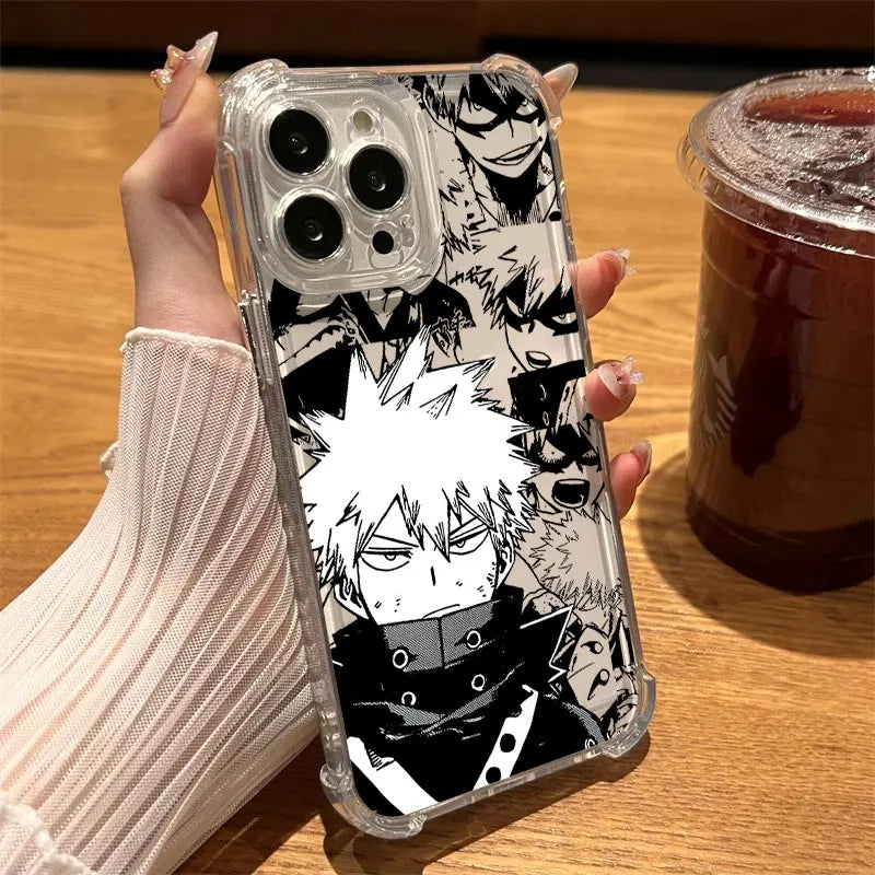 Bakugo Masked Manga Clear Case for iPhone - Clear finish