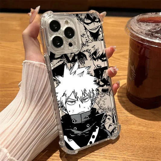 Bakugo Masked Manga Clear Case for iPhone - Clear finish