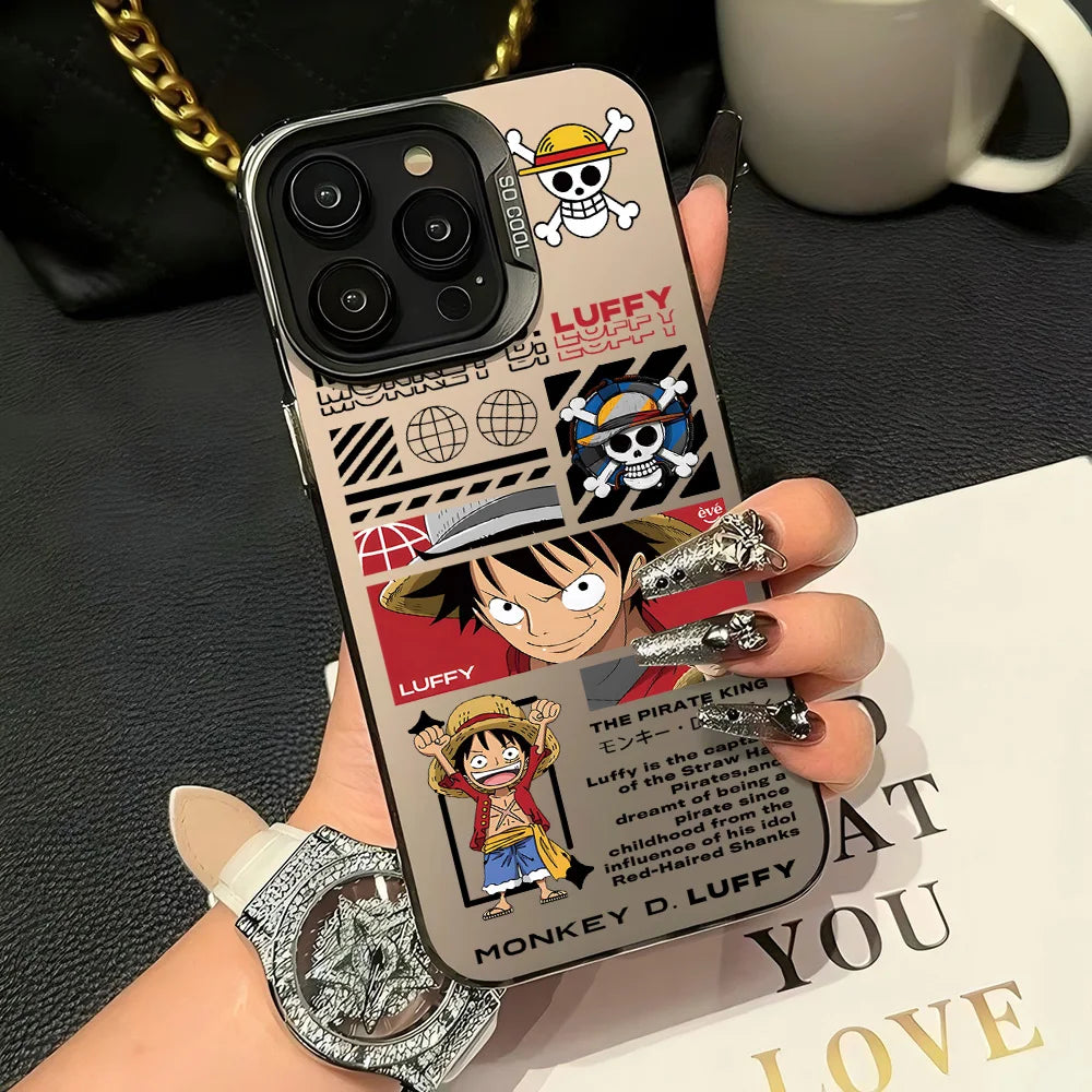 Luffy Wanted Newspaper Case for iPhone - Black finish