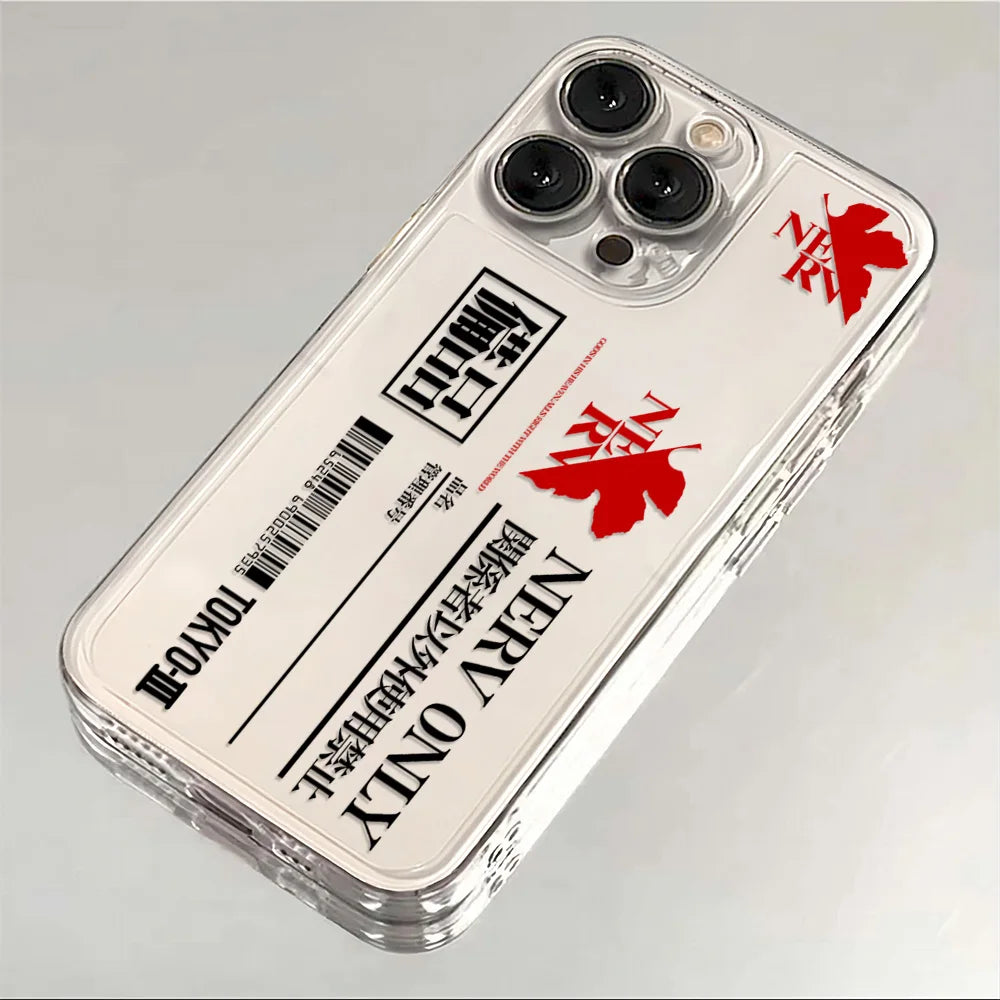 NERV Personnel Pass Clear Case for iPhone - Transparent Clear finish