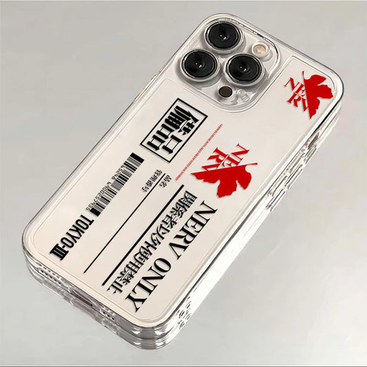 NERV Personnel Pass Clear Case for iPhone - Transparent Clear finish