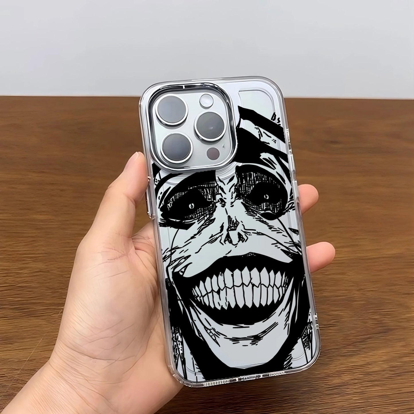 Wide-Eyed Monster Grin Clear Case for iPhone - Clear finish