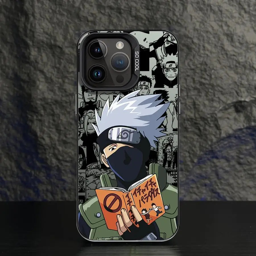 Kakashi Copy Ninja Collage Case for iPhone - Black finish