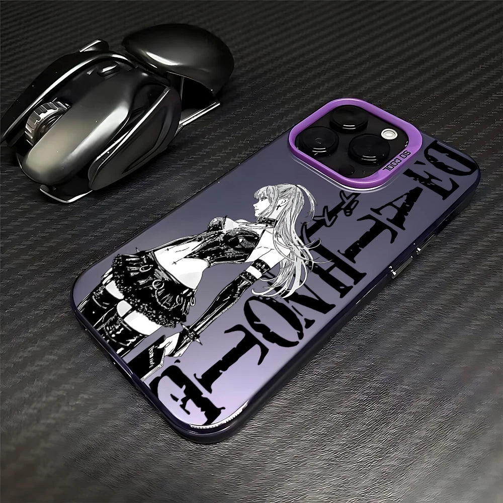 Misa Amane Gothic Seated Case for iPhone - Violet finish