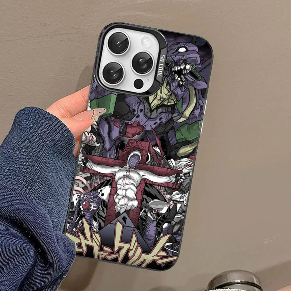 Evangelion Angel Battle Manga Case for iPhone - Graphite Black finish