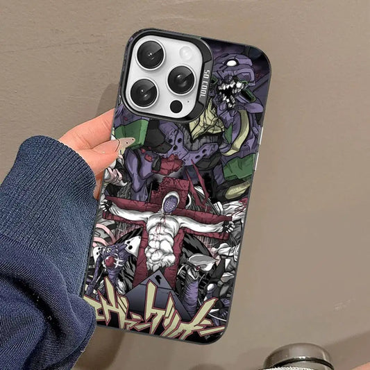 Evangelion Angel Battle Manga Case for iPhone - Graphite Black finish