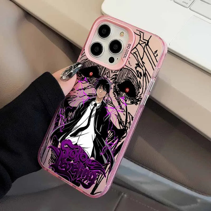 Purple Shadow Monarch Monster Case for iPhone - Pink case color