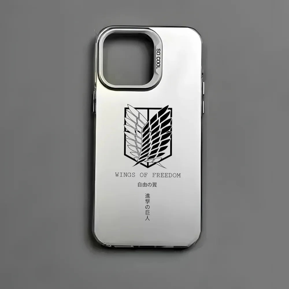 Survey Corps Matte Series Case for iPhone - Design 2 - White