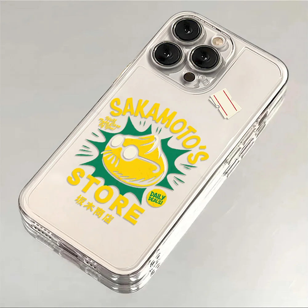 Sakamoto Store Mascot Clear Case for iPhone - Clear finish