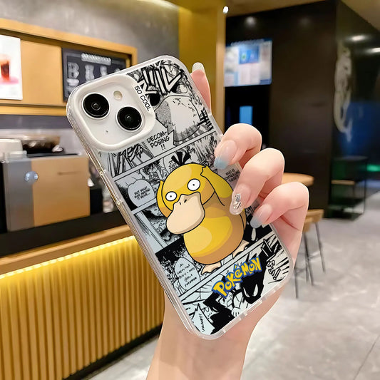 Psyduck Manga Collage Case for iPhone - Pearl Manga finish