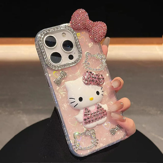 Hello Kitty Crystal Bow 3D Case for iPhone - Case Only