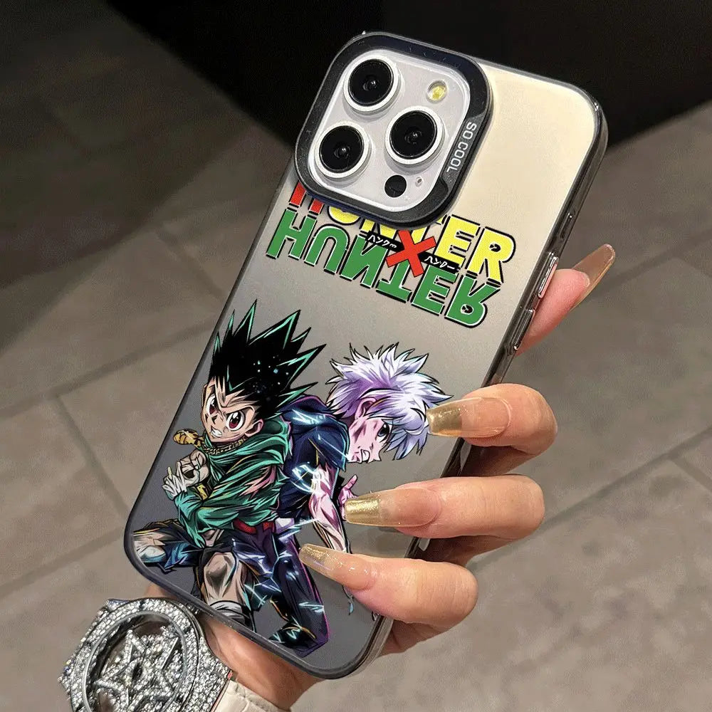 Gon & Killua Hunter Logo Case for iPhone - Sand Beige finish