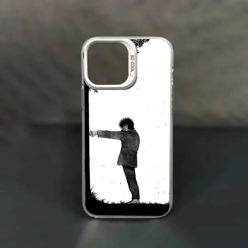 Monochrome Straight Punch Case for iPhone - exact supplier artwork