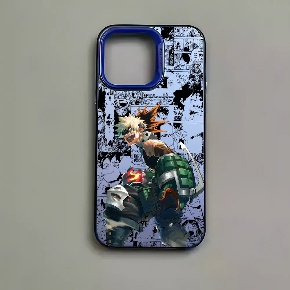 Bakugo Grenade Charge Aurora Case for iPhone - Cobalt Blue finish