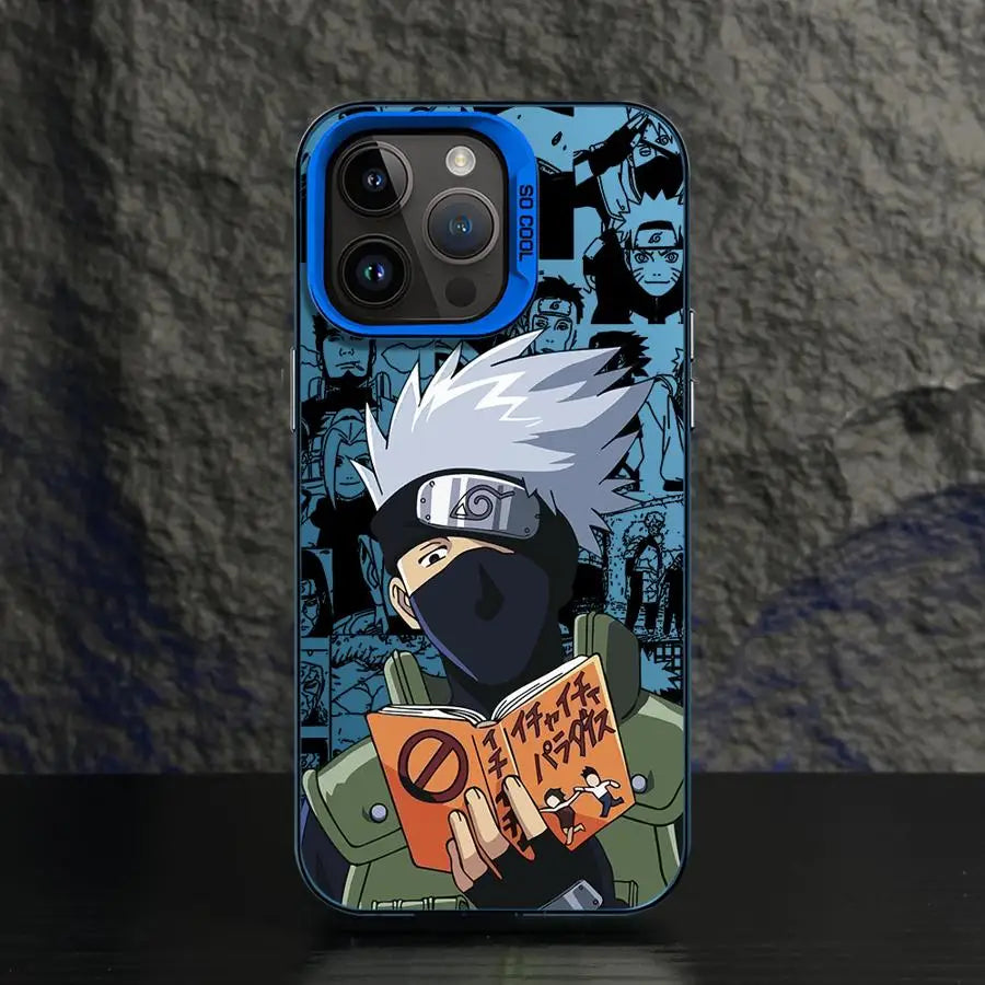 Kakashi Copy Ninja Collage Case for iPhone - Blue finish