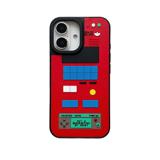 Red Pokédex Retro Console Case for iPhone - Red Pokédex finish