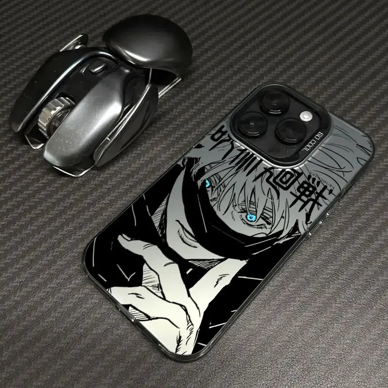 Gojo Azure Gaze Manga Case for iPhone - Black finish