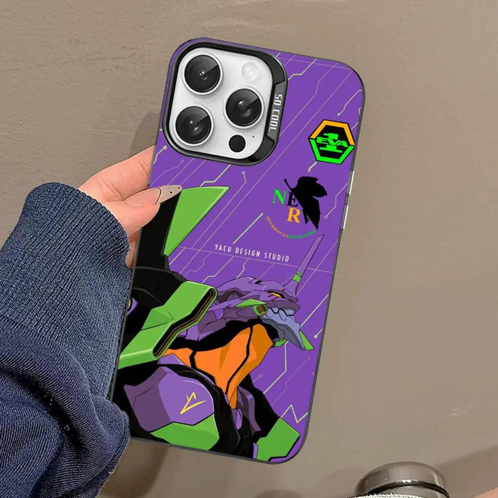 Eva Unit-01 Purple Close-Up Case for iPhone - Graphite Black finish