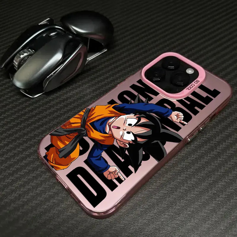 Young Saiyan Orange Case for iPhone - Pink finish