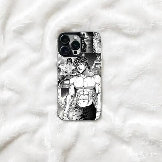 Baki Manga Champion Collage Case for iPhone - Glossy Black finish