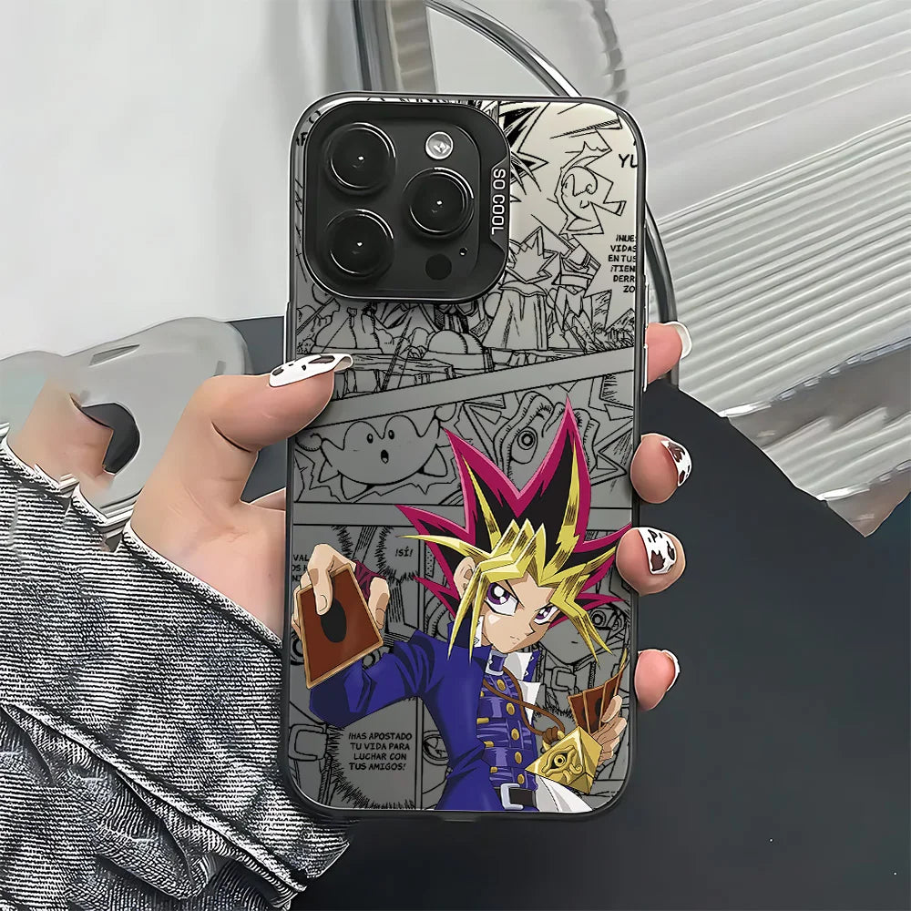 Yugi Card Draw Manga Panel Case for iPhone - Graphite Black finish