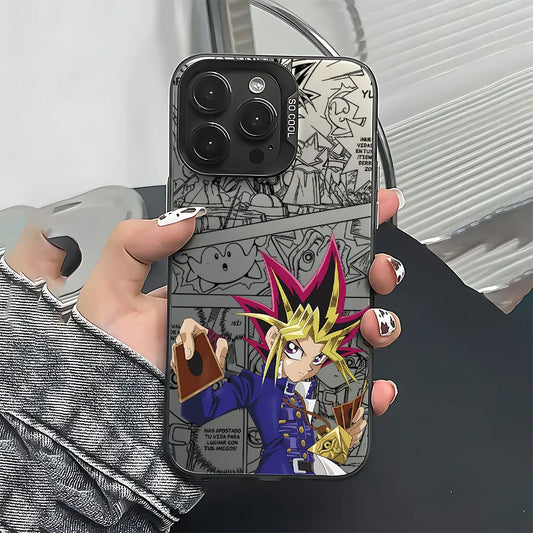 Yugi Card Draw Manga Panel Case for iPhone - Graphite Black finish