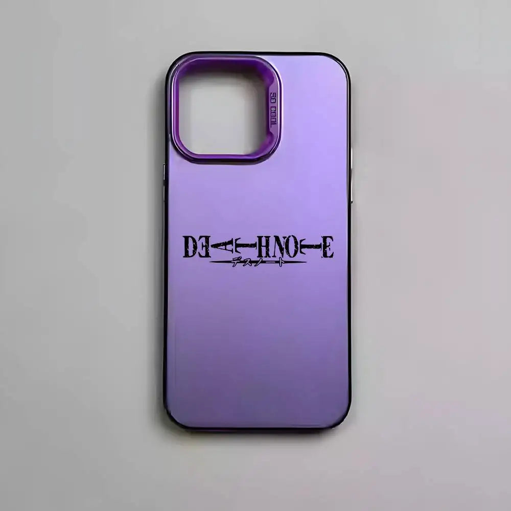 Death Note Minimalist Logo Case for iPhone - Violet finish