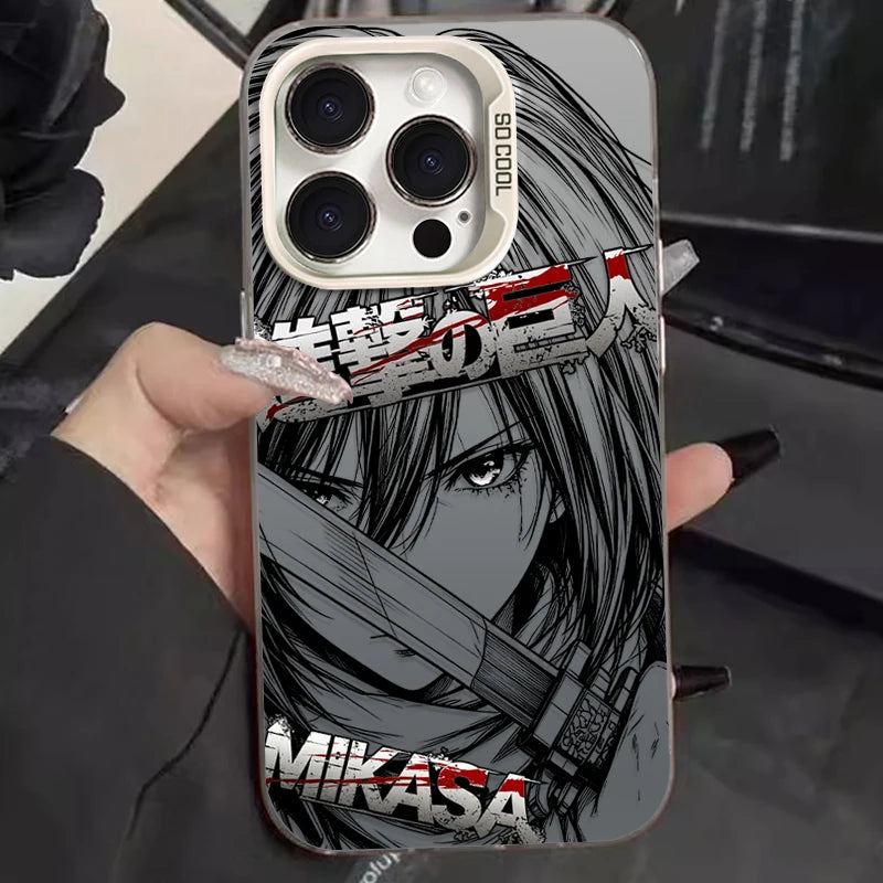 Eren and Mikasa Battle Case for iPhone - Design 6