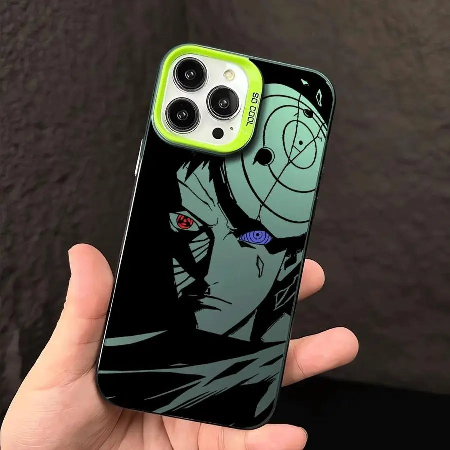 Obito Broken Mask Sharingan Case for iPhone - Green finish