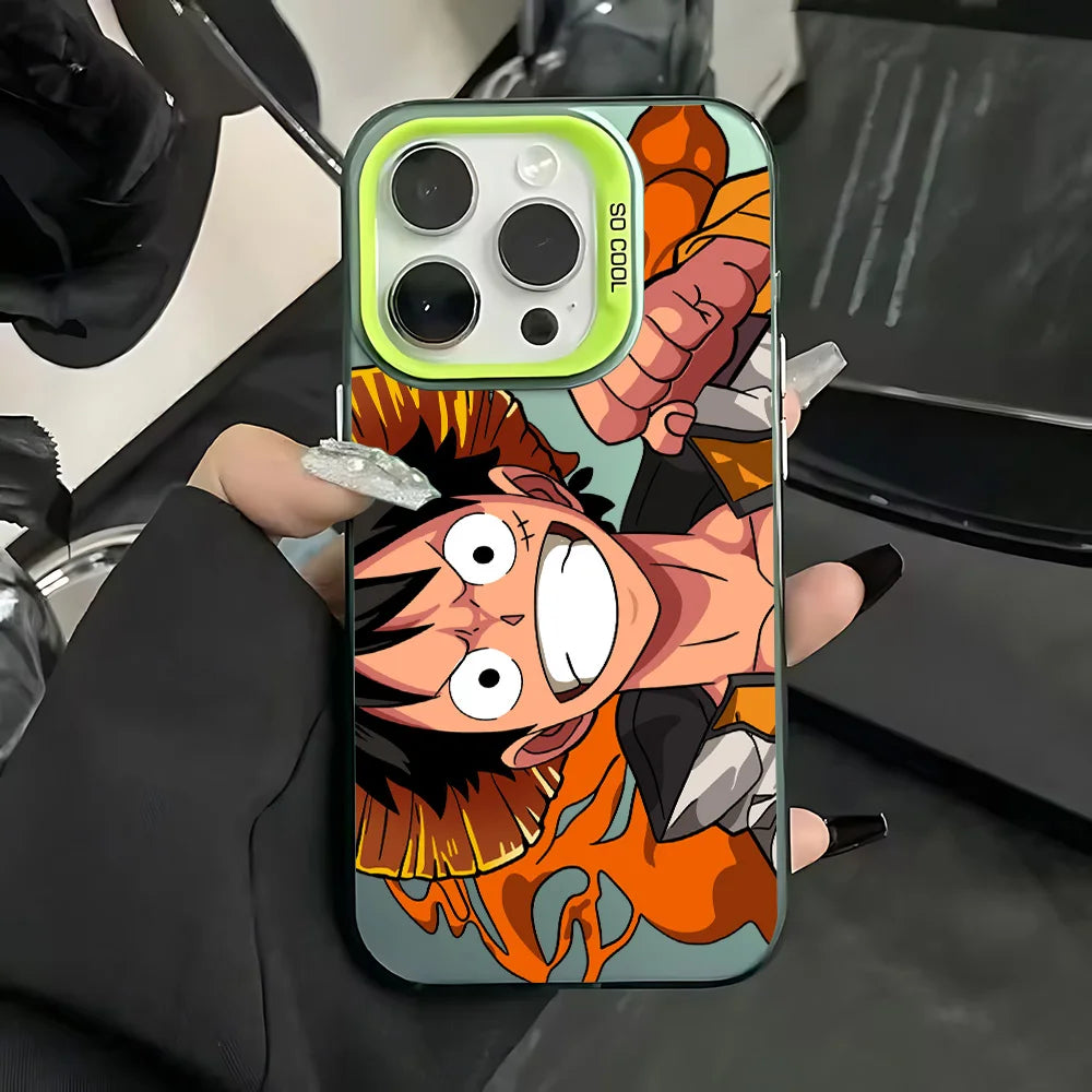 Luffy and Zoro Matte Case for iPhone - Design 1 — Green