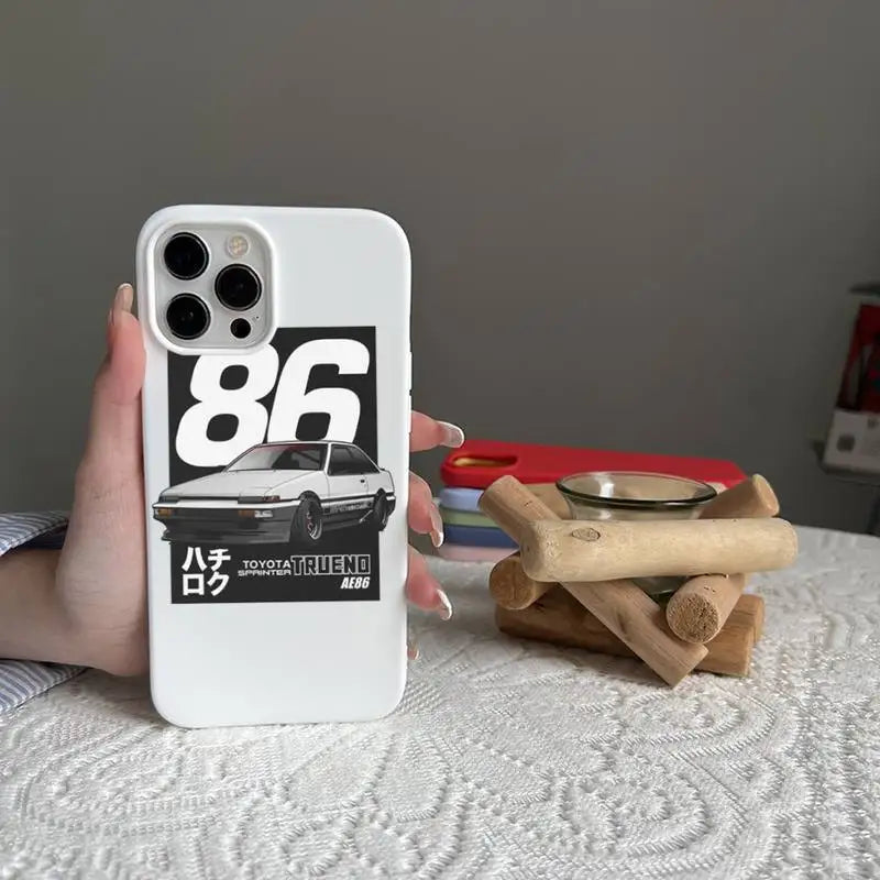 Hachi-Roku 86 Badge Case for iPhone - Pearl White finish