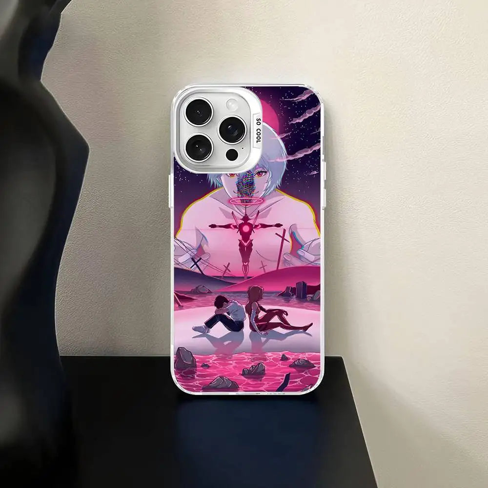 Rei Ayanami Purple Sky Clear Case for iPhone - Transparent Clear finish