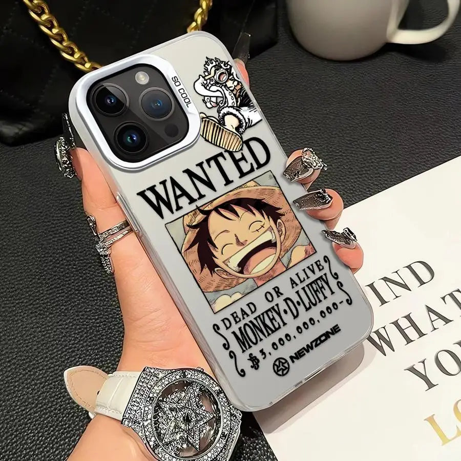 Luffy Graphic Series Case for iPhone - Design 2 — White