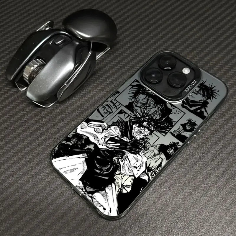 Jujutsu Sorcerers Manga Clash Case for iPhone - Black finish