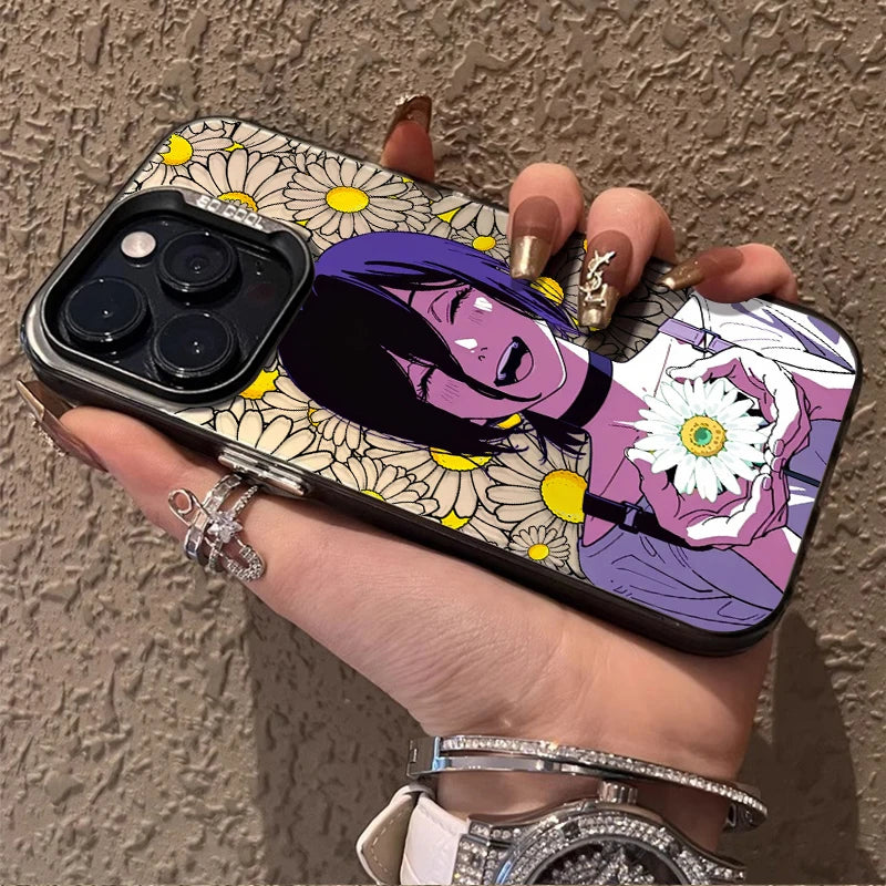 Reze Daisy Dark Portrait Case for iPhone - Graphite Black finish
