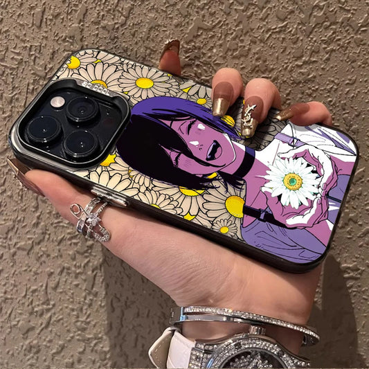 Reze Daisy Dark Portrait Case for iPhone - Graphite Black finish