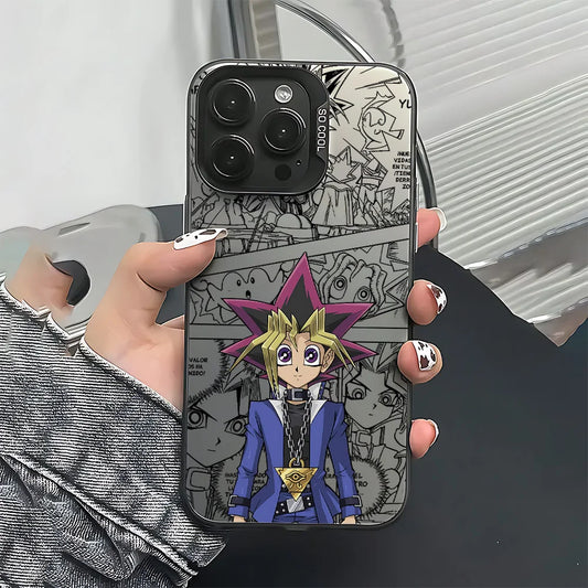 Yugi Standing Portrait Manga Panel Case for iPhone - Graphite Black finish
