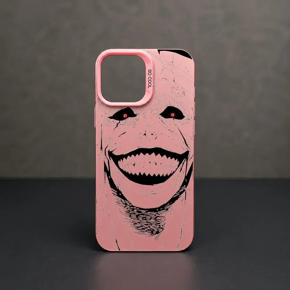 Red-Eyed Monster Grin Aurora Case for iPhone - Pink case color