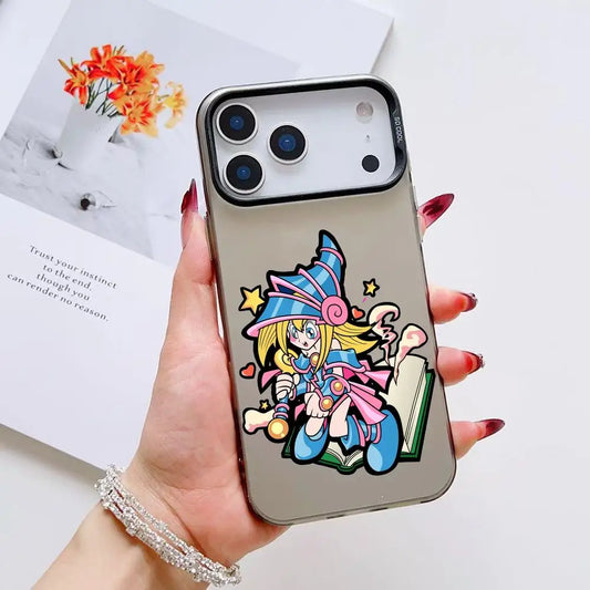 Chibi Dark Magician Girl Spellbook Aurora Case for iPhone - Graphite Black finish