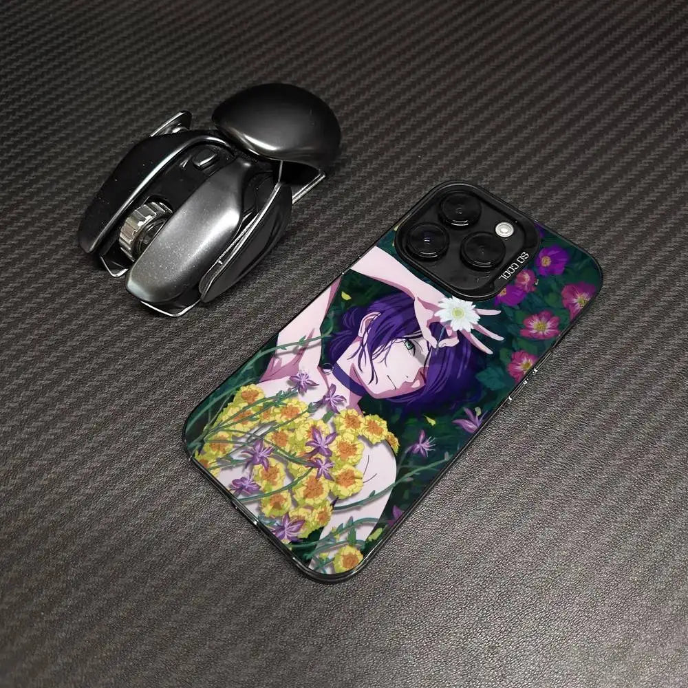 Reze Floral Garden Portrait Case for iPhone - Graphite Black finish