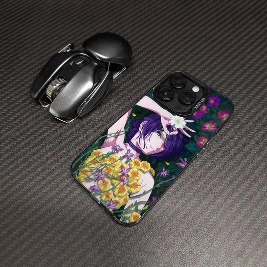 Reze Floral Garden Portrait Case for iPhone - Graphite Black finish